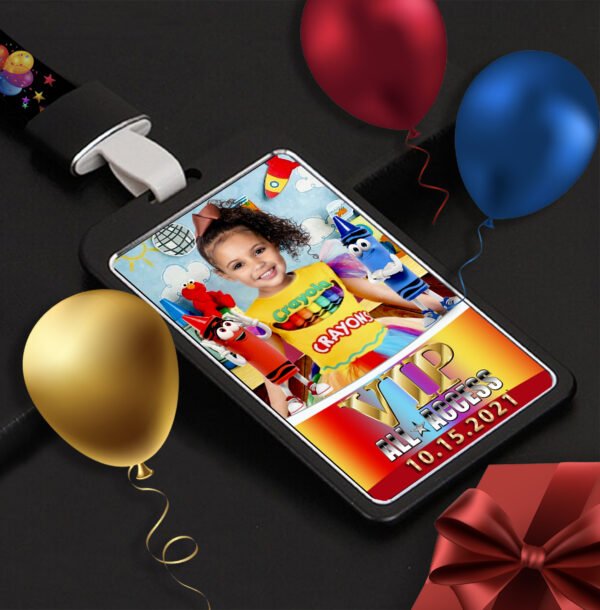 Birthday VIP Badges-Crayola