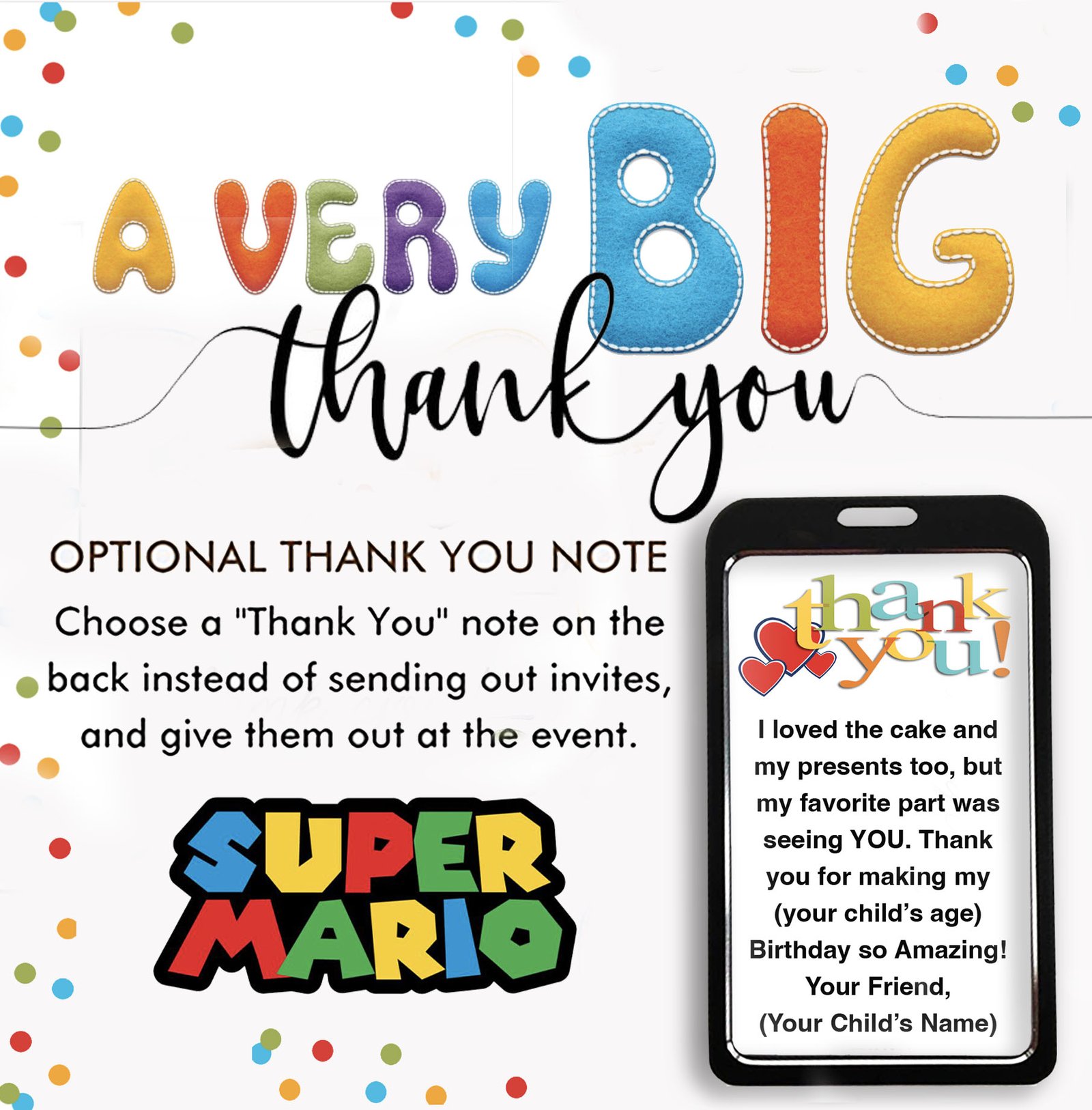 Birthday VIP Badges-Super Mario - Image 6