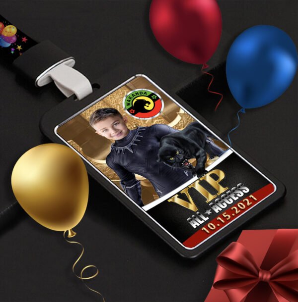 Birthday VIP Badges-Avengers Black Panther