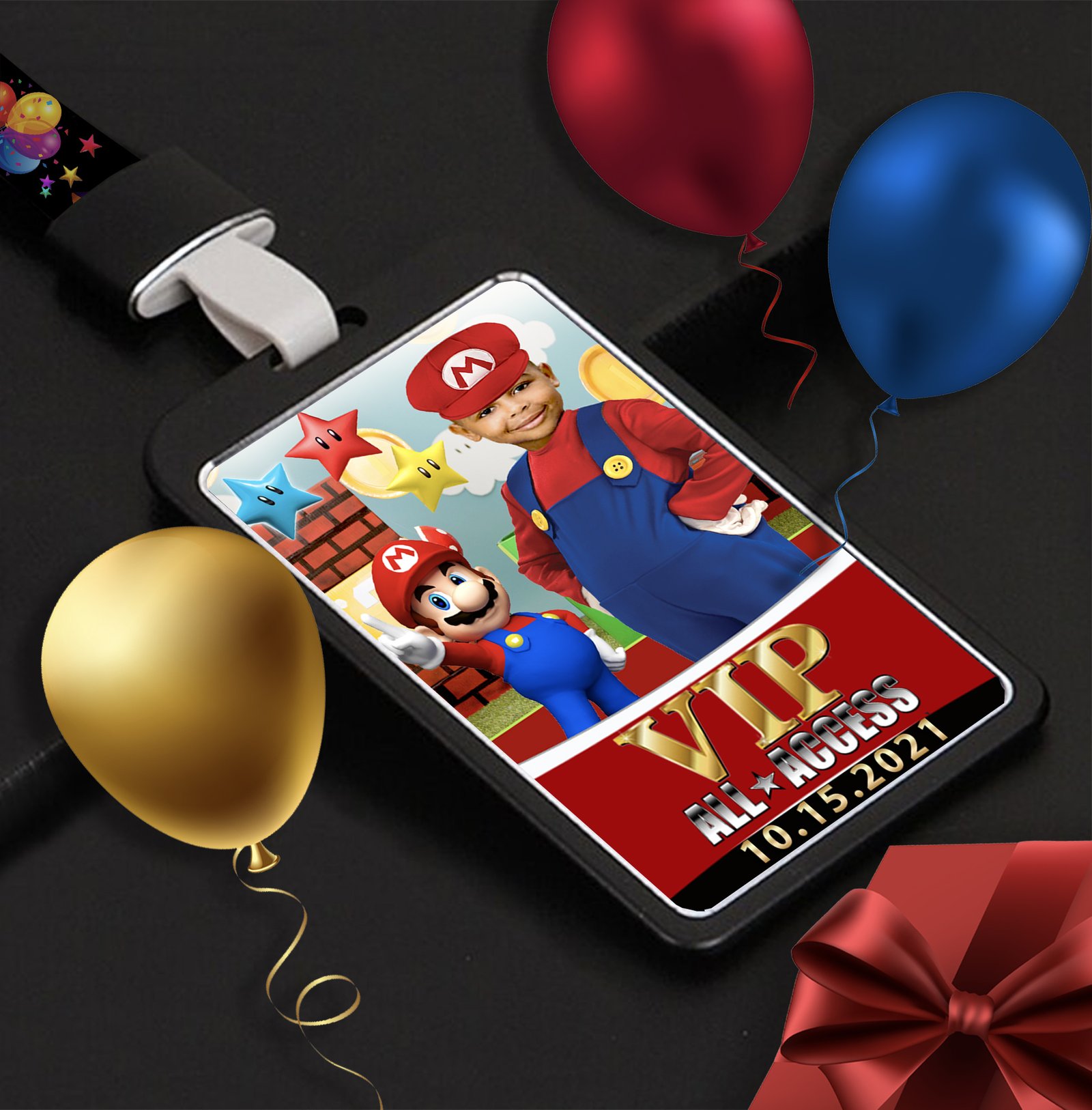 Birthday VIP Badges-Super Mario