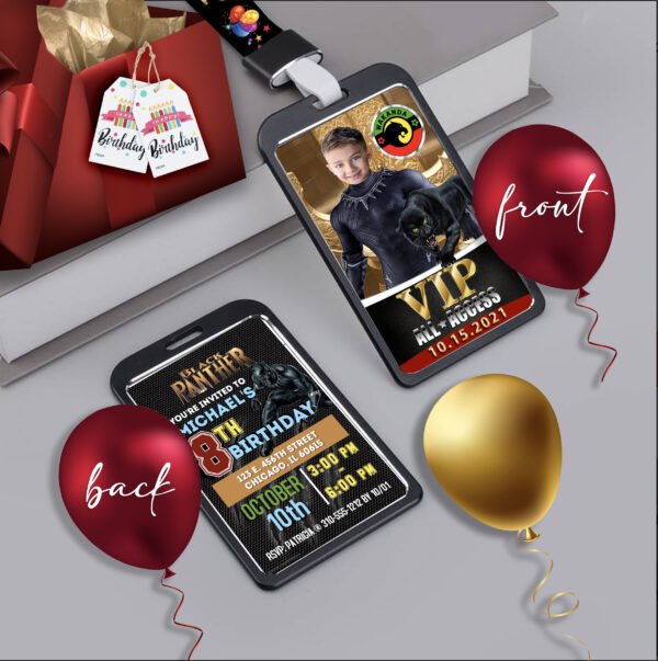 Birthday VIP Badges-Avengers Black Panther - Image 4