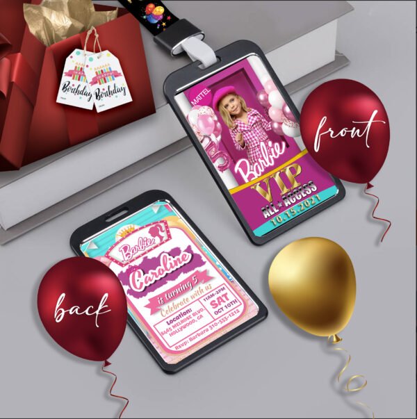 Birthday VIP Badges-Barbie - Image 4