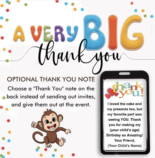 Birthday VIP Badges-Little Monkey - Image 6
