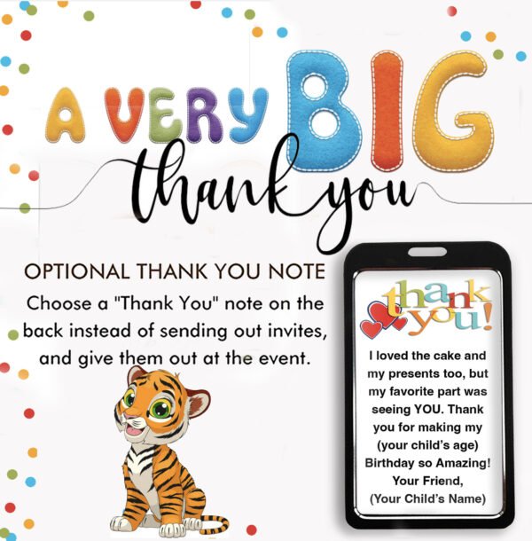Birthday VIP Badges-Little Tiger - Image 6