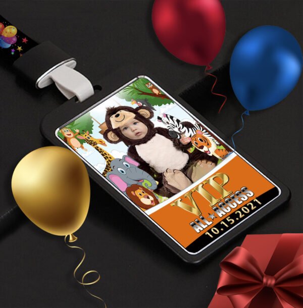 Birthday VIP Badges-Little Monkey