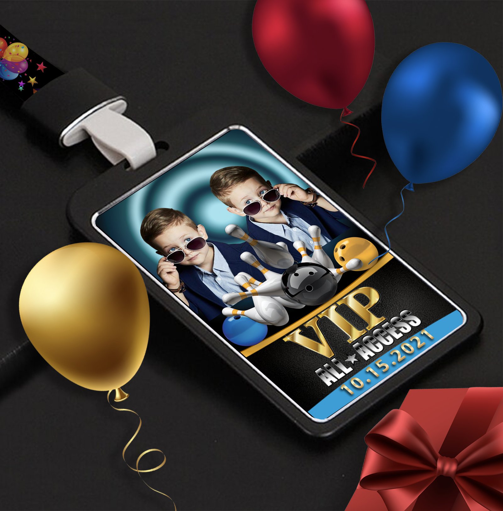 Birthday VIP Badges-Bowling