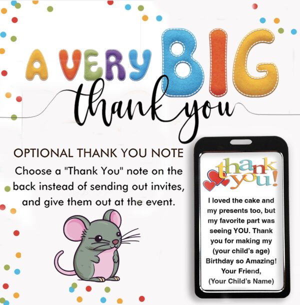 Birthday VIP Badges-Little Mouse - Image 6